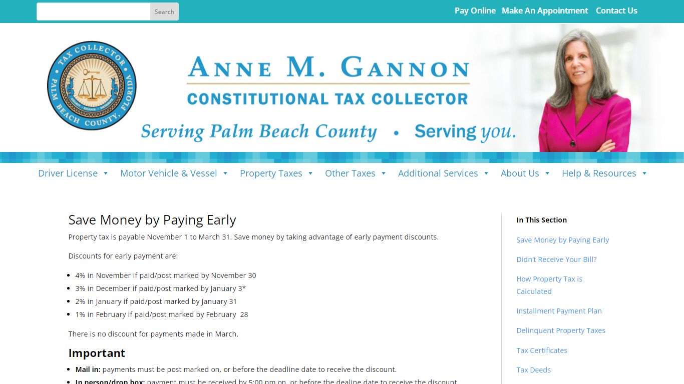 Real Estate Property Tax - Constitutional Tax Collector